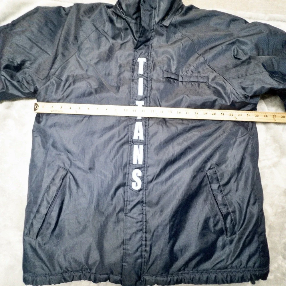 NFL Tennessee Titans Fleece Lined Double Layer Coat Mens Medium Football